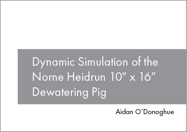 Dynamic Simulation of the Norne Heidrun 10” x 16” Dewatering Pig 